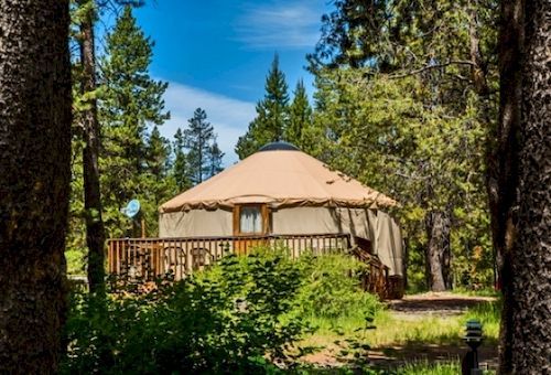 Bend-Sunriver Camping Resort Studio Cabin 6 Екстер'єр фото